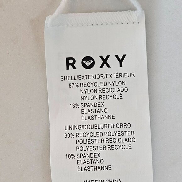 NEW Roxy Standard Beach Classics Hi-Leg Bikini Bottom Small Aqua - Picture 7 of 11